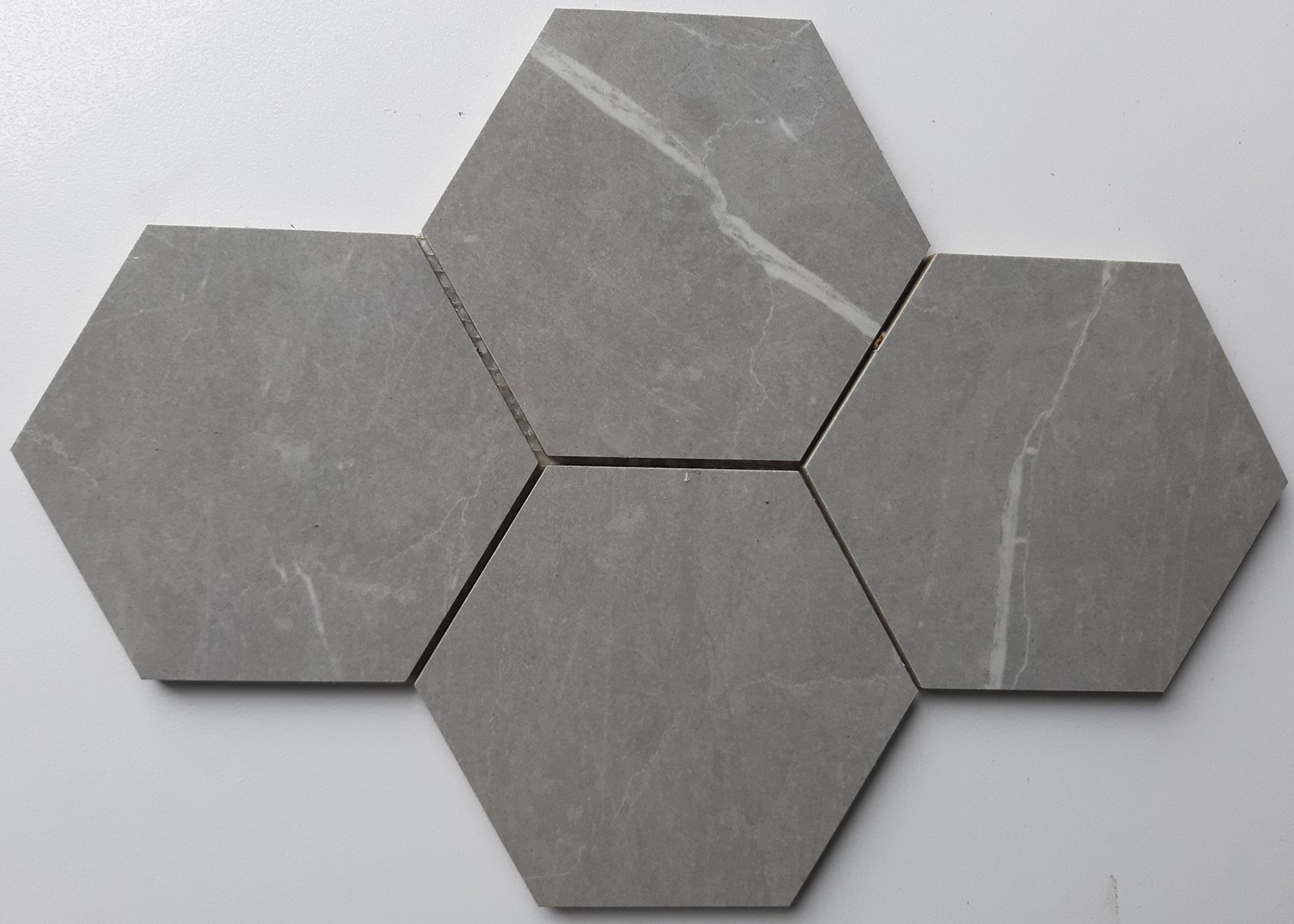 GREY POLISHED MOZAIKA HEKSAGON 28,3X40,8 GAT.1